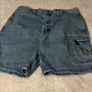 Harley-Davidson Light Blue Denim Shorts